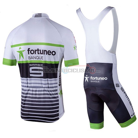 Abbigliamento Ciclismo Fortuneo Samsic Manica Corta 2018 Bianco